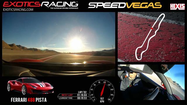 Ferrari 488 Pista Driving Experience - Exotics Racing Las Vegas смотреть онлайн