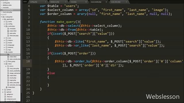 DataTables - Server-side Processing in Codeigniter using Ajax