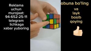 Kubik rubik yig'ishni o'rganib olish