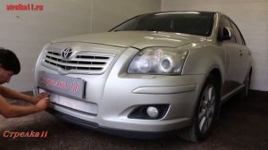 Защита радиатора TOYOTA AVENSIS II рестайлинг 2006-2008г.в. (Хром) - strelka11.ru