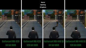 GeForce4 MX 420 vs GeForce4 MX 440 SE DDR (64 bit and 128 bit) Test In 11 Games (Capture Card)