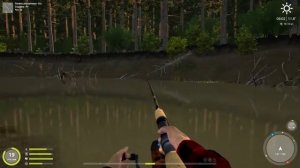 Русская Рыбалка 4 небольшой судак на Вьюнке