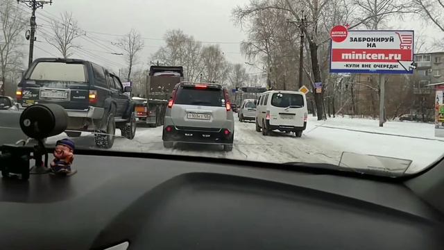 Вождение в первый снег #автоинструктор27#маршрутхабаровск #автошколавосток Автоинструктор27