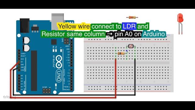 Arduino LDR sensor + LED Tutorial смотреть онлайн