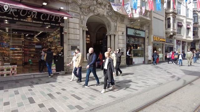 ISTANBUL TURKEY 2023 ISTIKLAL STREET 16 APRIL WALKING TOUR | 4K UHD 60FPS смотреть онлайн