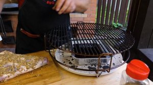 Баранья нога в керамическом гриле Камадо