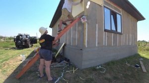 Каркасный дом под ключ строим сами. Часть 4. Отделка фасада.