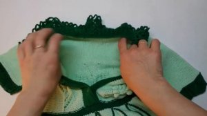 Платье спицами на девочку 5-6 лет