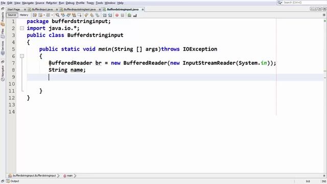 17.To read a String as input from keyboard in console output using BufferedReader class in java смотреть онлайн