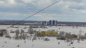 Наводнение в Оренбурге 14 апреля 2024 года 13:00 ЖК Дубки новый Оренбургский Манхэттен отрезан