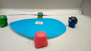 Мультик Амонг Ас из пластилина