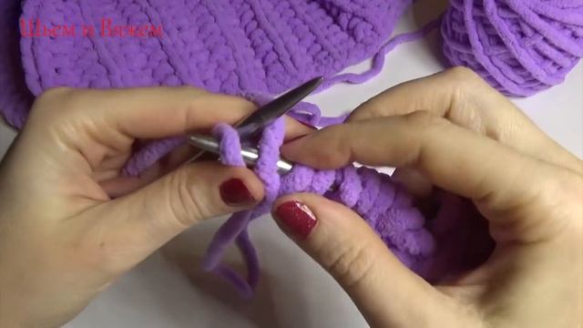 Детский плюшевый плед. Вязание спицами. Knitting Baby Plush Blanket. Tutorial