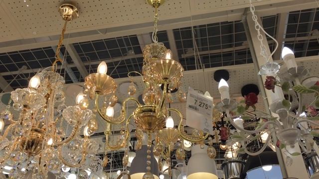Леруа Мерлен красивые люстры, светильники большой обзор