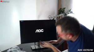 Бюджетный IPS монитор AOC I2276VW, 21.5", Silver-Black