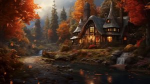 Autumn Forest Ambience   Relaxing Waterfalls, River, Birds, Leaves   Sleep, Study, Relax, Focus 🍁