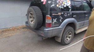 Чистка дросселя средством Liqui Moli Drossel-Klappen-Reininger на автомобиле Toyota Prado 95