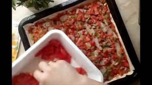 Пицца на лаваше в духовке , ленивая пицца .