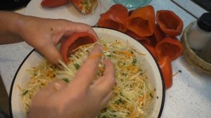БОЛГАРСКИЙ ПЕРЕЦ фаршированный КАПУСТОЙ на зиму Вкусная заготовка , которая понравится всем
