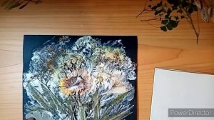 Картина из сухоцветов. Моя неудачная попытка ?. Или удачная?....