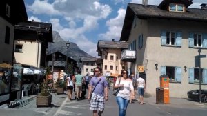 Street walk in Livigno, Italy