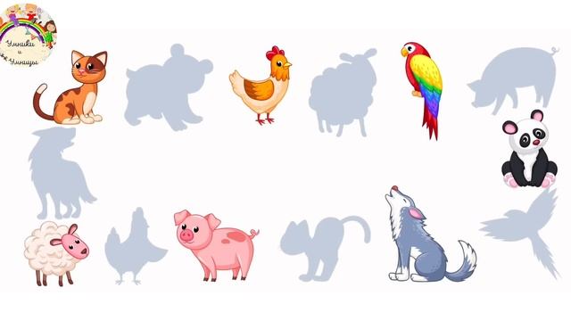 Где чей хвост? Знакомимся с животными в игровой форме??? Развивающие мультики для малышей??