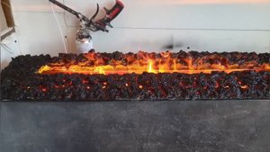 Лучшая имитация живого огня . паровой камин 3d