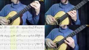 J.S.Bach "Menuet" (arrangement for guitar trio - D.Lerman)