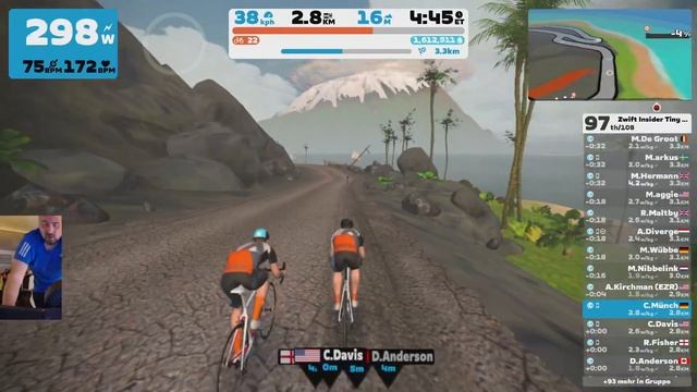 Zwift Insider Tiny Race 3 of 4 - Cat C смотреть онлайн