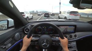 Mercedes Benz e350 4matic AMG line POV drive