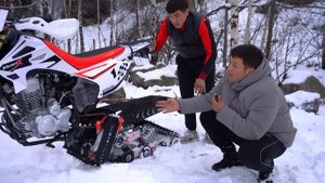 Гусеница қарда қалай жүреді? | bamX ендурасына гусеница орнаттық