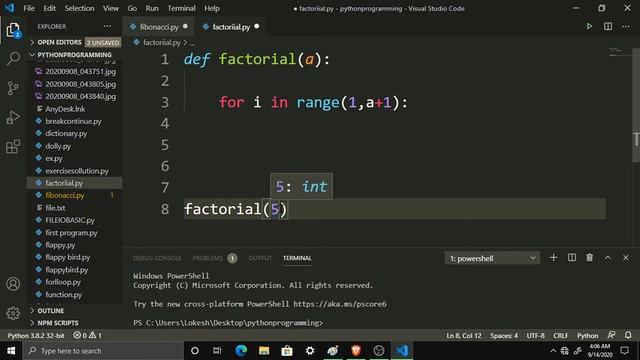 #33 Factorial in Python || Python Tutorials in Tamil|| #CodingAnna