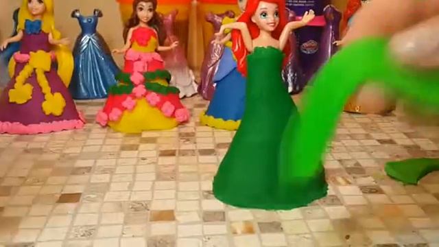 Принцессы Диснея MagiClip Сказочный стиль Плей до на русском Play Doh Dress Up Fairytale Fashion смотреть онлайн