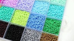 Стеклянные бусины 2 мм, набор для рукоделия