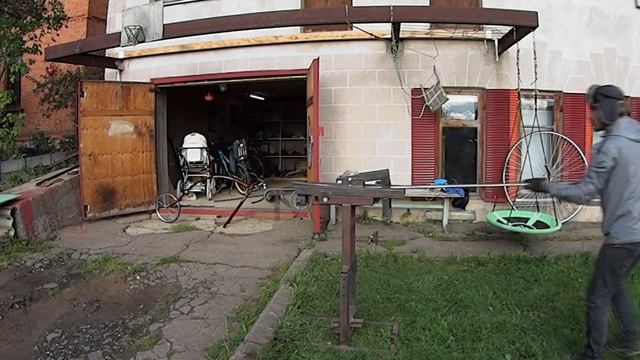 Проект ПЕННИ ФАРТИНГ. Часть 1. Прокатка и разметка переднего колеса. колеса смотреть онлайн