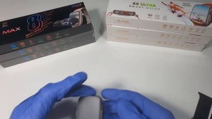 Распаковка Apple Watch Ultra смарт часы X8 MAX ULTRA реплика