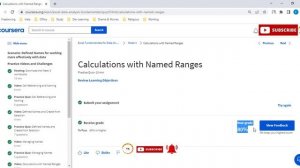 Excel Fundamentals for Data Analysis | Week 3 | All Solutions | Coursera | Free Certificate in Exce