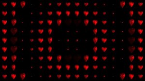 Волна из сердечек. Анимация. Музыкальный  фон под песню, клип, кавер. Футаж в 4K.