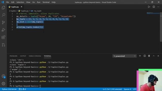Tuples in python | Python Beyond Basics
