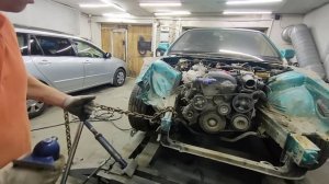 Toyota Chaser: стапельные работы, часть 1