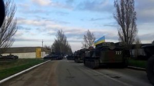 Военная техника пгт. Володарское Донецкая область 13.04.2014