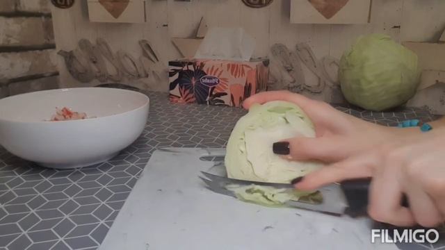 Крабовый салат с капустой смотреть онлайн