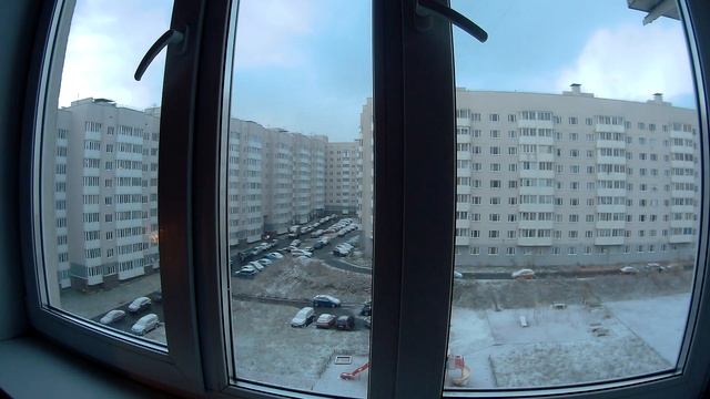 Колтуши, первый снег, вид из окна часть 3 смотреть онлайн