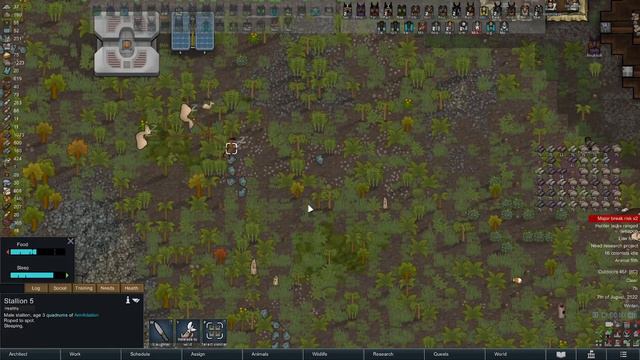 [15] RimWorld - Herdstone & Ship Security - Beasts in Space - Neo-Tribal - Let's Play