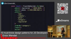 Schrödinger Session: Erick Wendel - 10 must-know design patterns for JS Developers