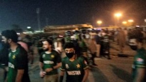 Wonderful scene outside Sharjah Stadium