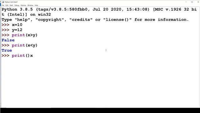 Comparison operators in python смотреть онлайн