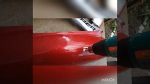 Удаление наклеек с пластика на скутере!!!