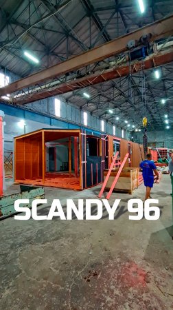 Модульный дом - Scandy 96 / Готовимся к выгрузке и установке на фундамент / Модульдом-Юг