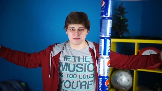 Огромная стена с банок из под пепси!СМОТРЕТЬ ВСЕМ! смотреть онлайн