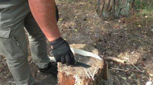 Нож BELUGA TANTO Petrified Fish. Уличный тест